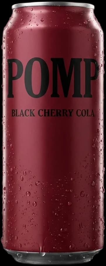 POMP Black Cherry Cola can